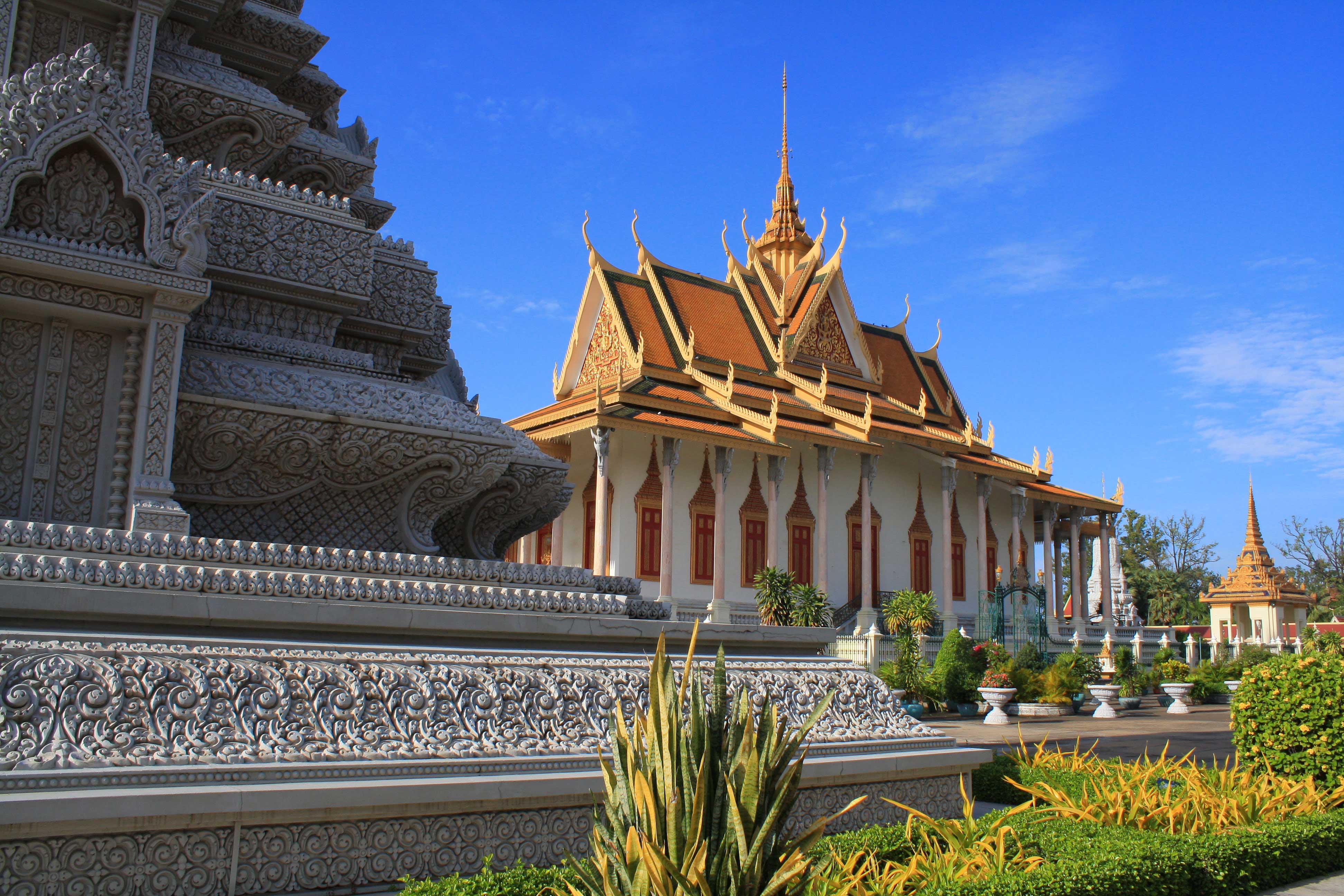 View of the Silver Pagoda in Cambodia