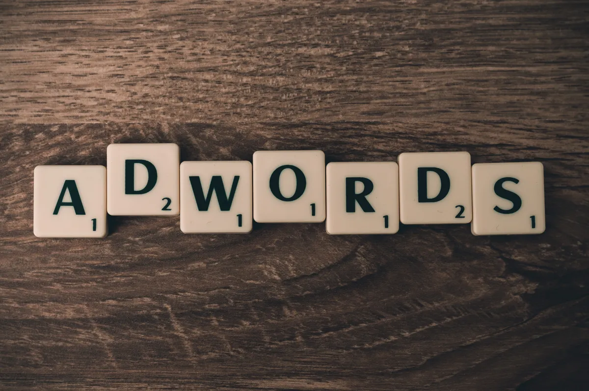 Scrabble Letters Spelling AdWords