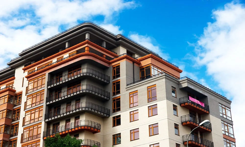 Twin City apartment building exterior