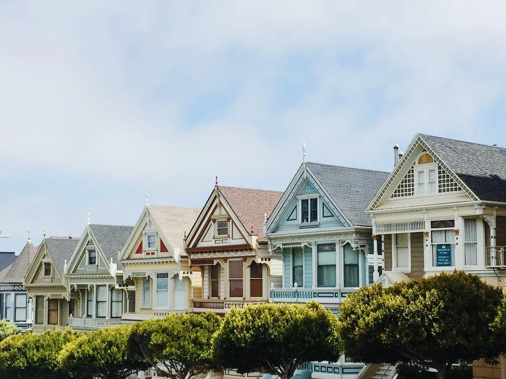Assorted color wall paint house photo