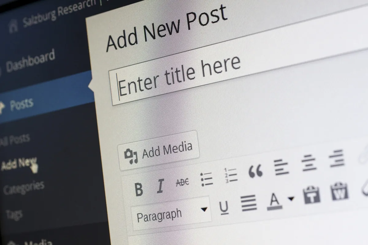 Adding new post on website