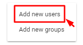 GA add new users