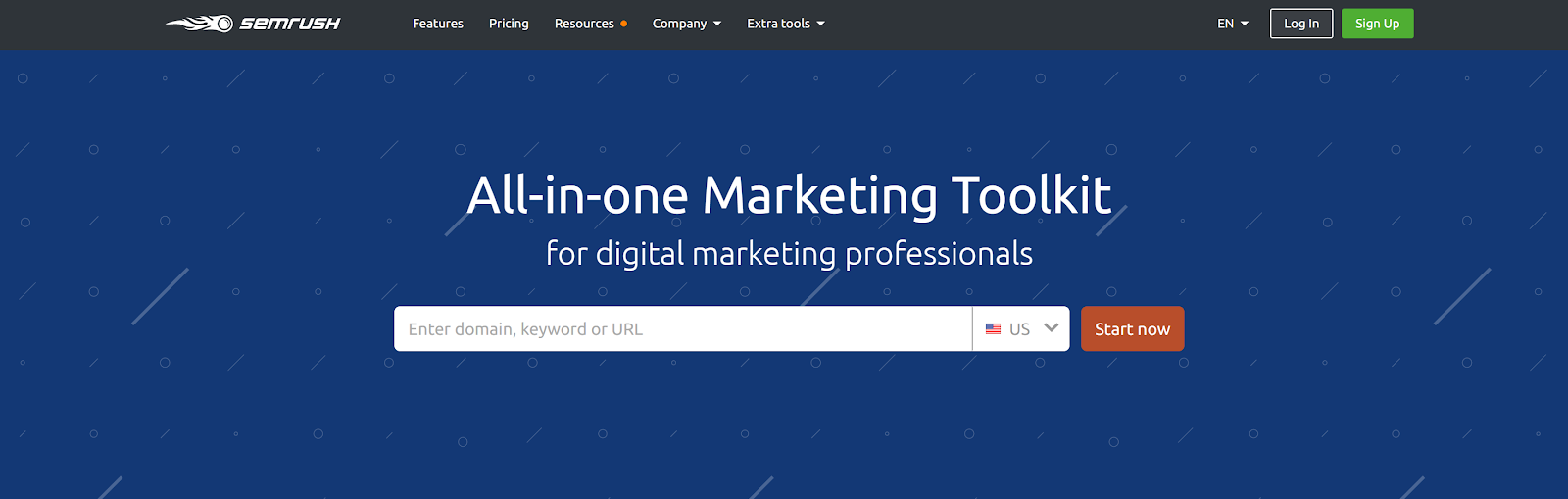 SEMrush is an all-in-one seo research toolkit