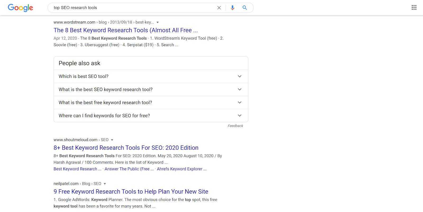 Top SEO research tools