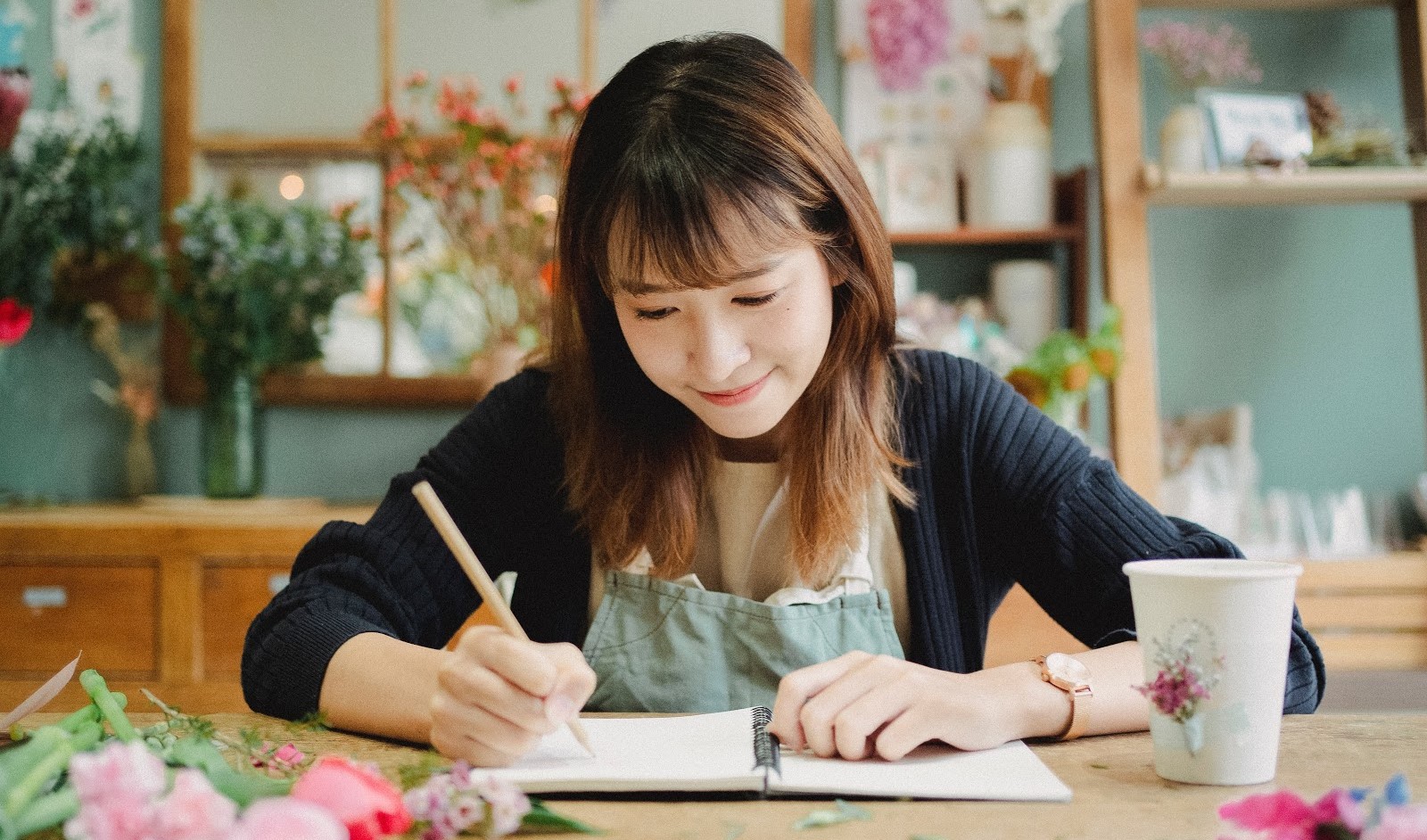Girl Writing