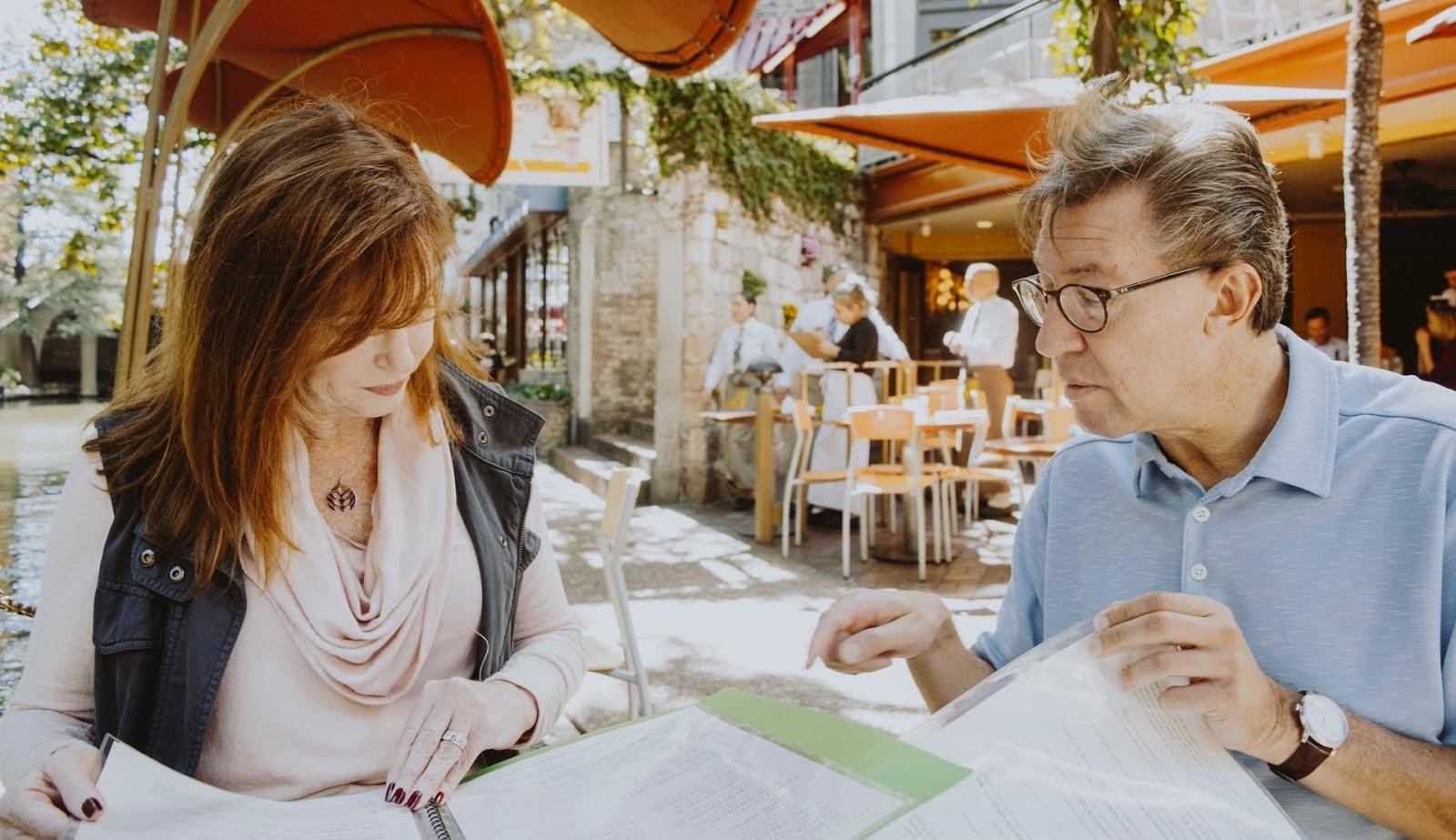 Two People Are Talking