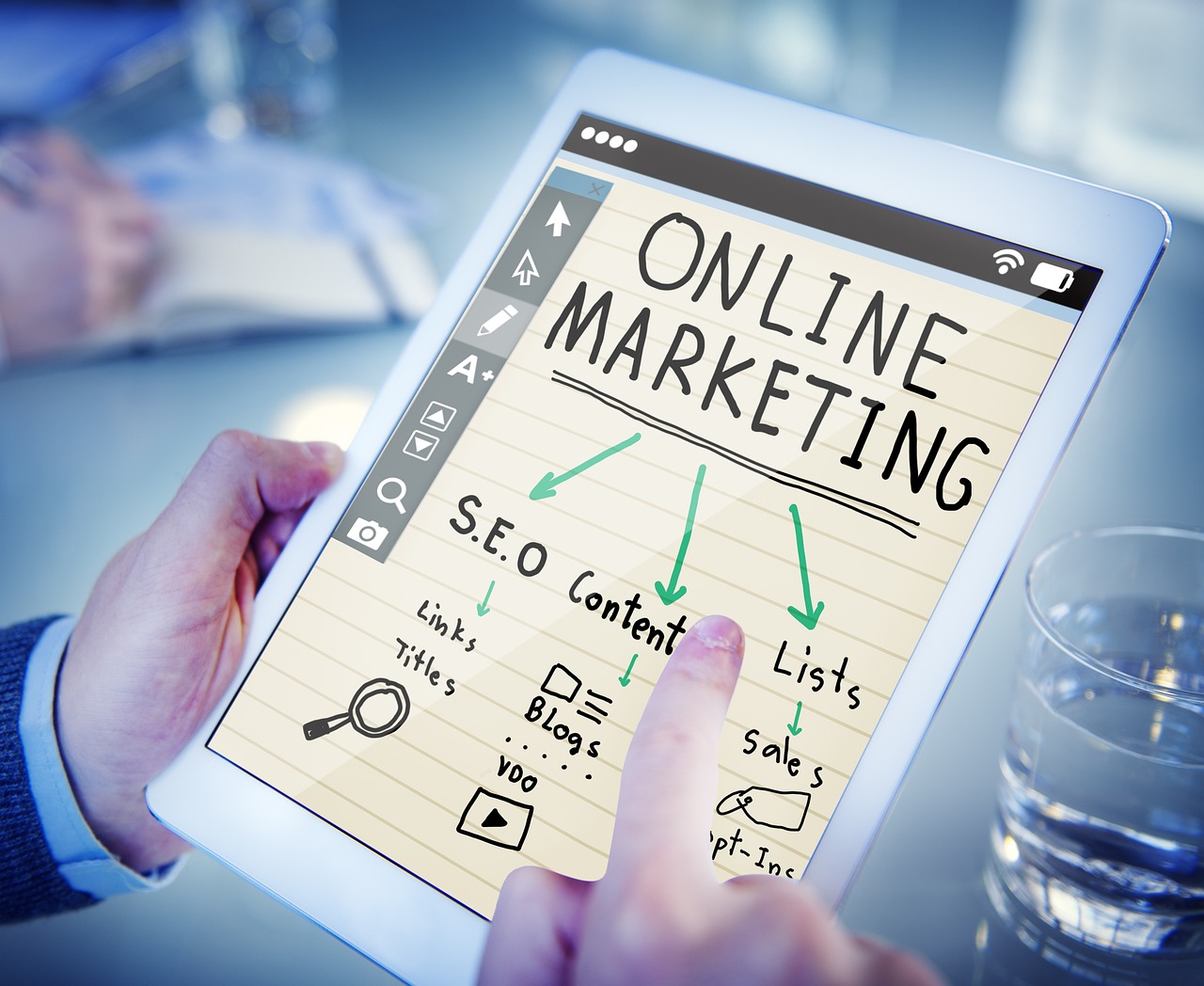 Online marketing, Internet marketing, Digital marketing image
