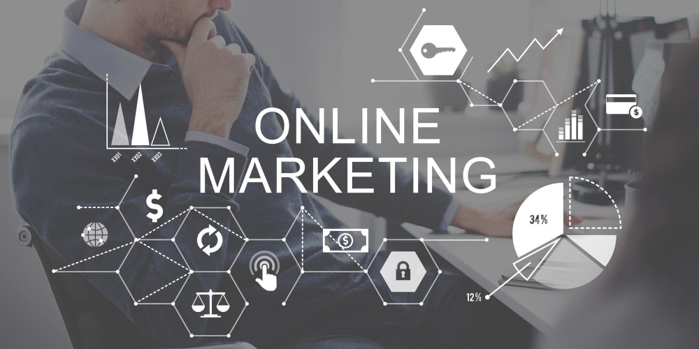 online marketing advertising branding strategy concept
